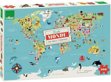 Puzzle Carte du Monde pour les enfants